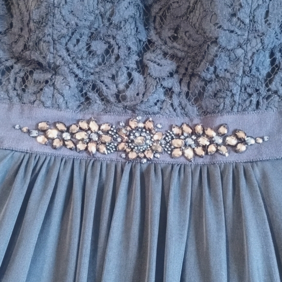 Sexy One Shoulder Formal Dress Size 6 Midnight Blue - Picture 3 of 7